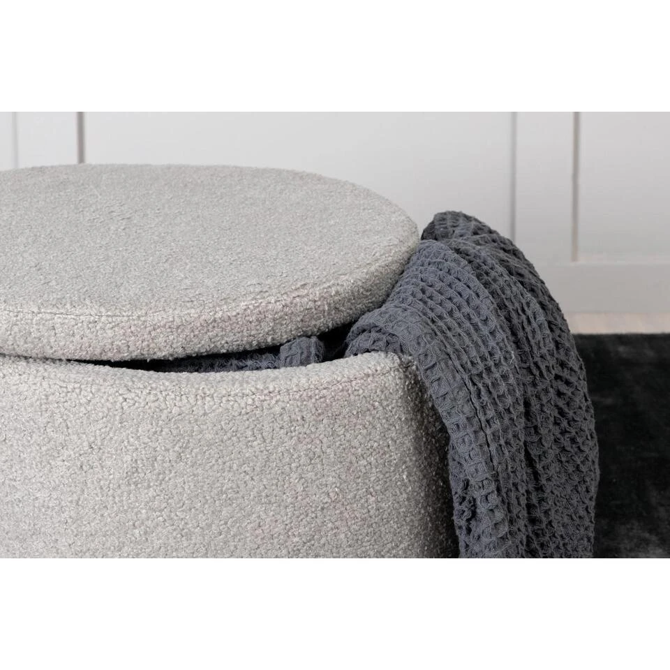 Svea - Blaze Poef - Teddy - Grijs 4 Svea - Blaze Poef - Teddy - Grijs - Afbeelding 4
