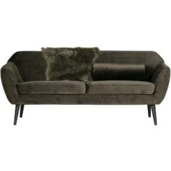 WOOOD Rocco 2-Zits Bank - Velvet - Warm Groen - 75x187x82 -VIDAXL Winkel fd9be8fb197b4f02a0c811fe6b9afe11