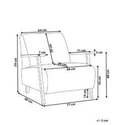 LESJA - Fauteuil - Lichtbeige - Bouclé -VIDAXL Winkel fda93797c9a44fc5887afc606e6dec56