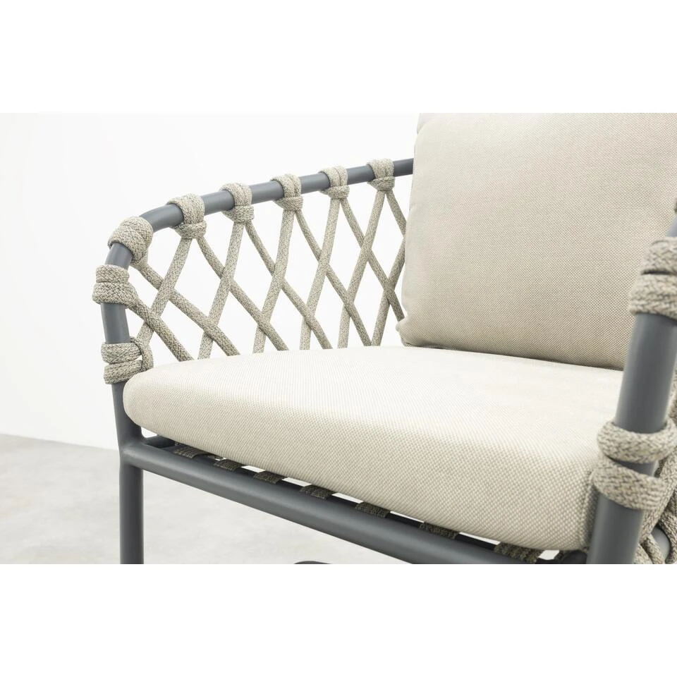 Sara Tuinstoel - Rope/Antraciet 6 Sara Tuinstoel - Rope/Antraciet - Afbeelding 6