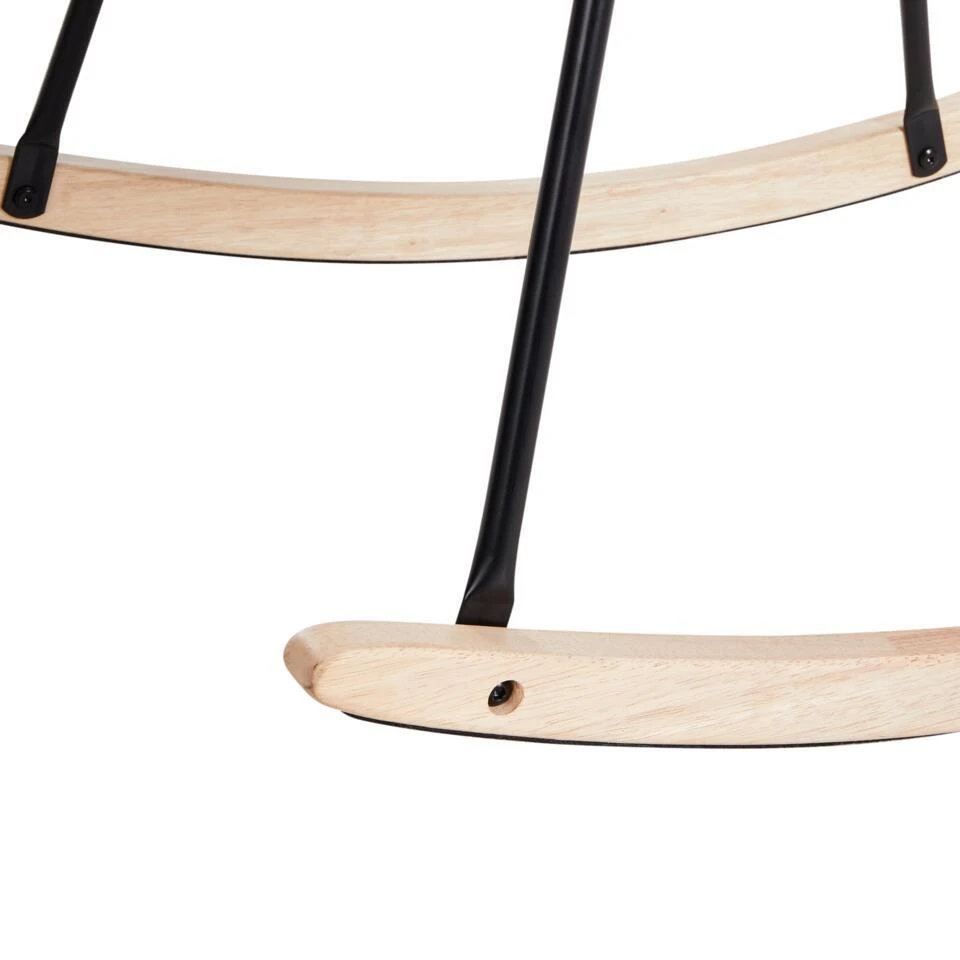 VIKEN - Schommelstoel - Taupe - Polyester 8 VIKEN - Schommelstoel - Taupe - Polyester - Afbeelding 8