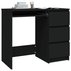 VidaXL Bureau 90x45x76 Cm Spaanplaat Zwart -VIDAXL Winkel fec0f722e2984c399234e426f11e553b