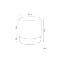 Beliani Poef SOPHIA - Grijs Fluweel -VIDAXL Winkel ffd2eed903e94906830cf32830f609fe