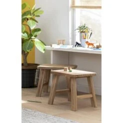 Kruk Quincy - Teak - 36x40x30 Cm -VIDAXL Winkel sf 11997512 1010