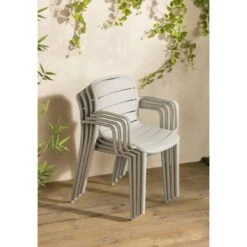 Stapelstoel Nice - Kunststof/zand -VIDAXL Winkel sf 50101146 02