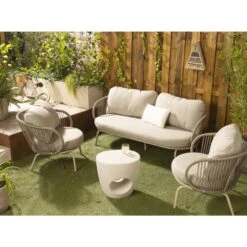 Loungebank Fermo 2,5 Zits - Zand - 75x180x81 Cm -VIDAXL Winkel sf 50205132 09